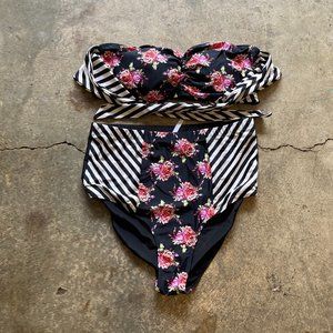 Floral Bathing Suit Top/Bottom